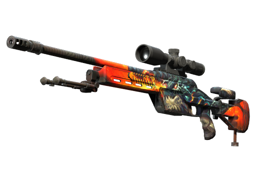 Buy CS2 sniper rifle StatTrak™ SSG 08 | Dragonfire (Factory New) skin