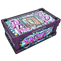 Buy Rust large wooden box Graffiti Drop Storage skin