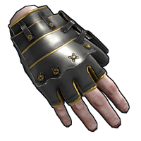 Buy Rust clothing Black Gold Roadsign Gloves skin
