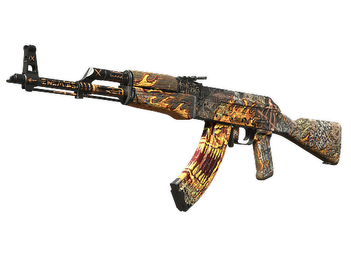 Buy CS2 rifle StatTrak™ AK-47 | Searing Rage (Well-Worn) skin