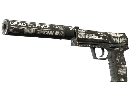Buy CS2 pistol USP-S | Ticket to Hell (Well-Worn) skin