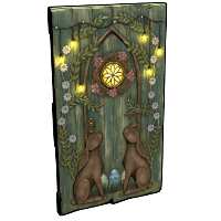 Buy Rust wooden door Wooden Rabbit Door skin