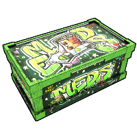Buy Rust large wooden box Graffiti Meds Storage skin