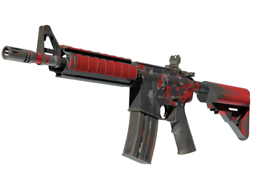 Buy CS2 rifle Souvenir M4A4 | Red DDPAT (Well-Worn) skin