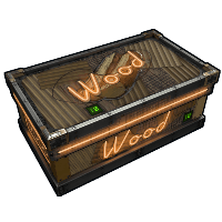 Buy Rust large wooden box Neon Wood Storage skin