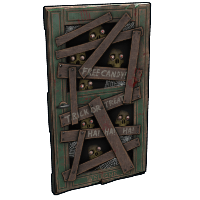 Buy Rust wooden door Trick Or Treat Door skin