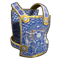 Buy Rust metal torso plate Porcelain Chestplate skin