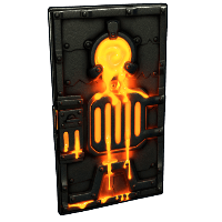 Buy Rust sheet metal door Infernal door skin