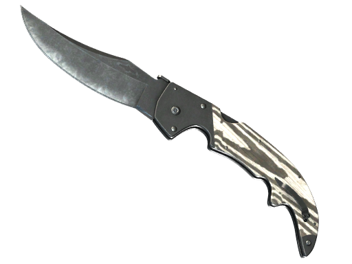 Buy CS2 knife ★ Falchion Knife | Black Laminate (Minimal Wear) skin