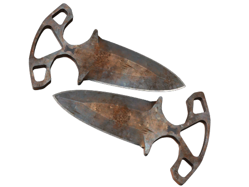 Buy CS2 knife ★ StatTrak™ Shadow Daggers | Rust Coat (Battle-Scarred) skin