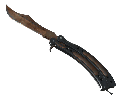 Buy CS2 knife ★ StatTrak™ Butterfly Knife | Rust Coat (Battle-Scarred) skin
