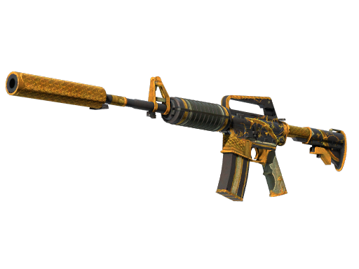 Buy CS2 rifle StatTrak™ M4A1-S | Golden Coil (Battle-Scarred) skin
