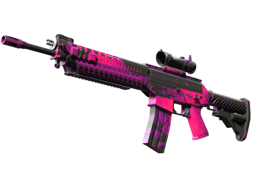 Buy CS2 rifle StatTrak™ SG 553 | Pulse (Minimal Wear) skin