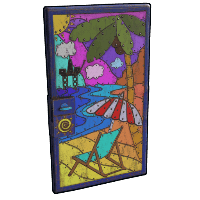 Buy Rust sheet metal door Riveted Summer Door skin