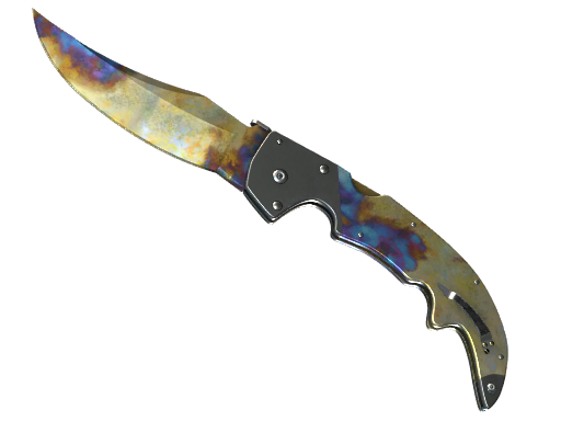 Buy CS2 knife ★ Falchion Knife | Case Hardened (Well-Worn) skin