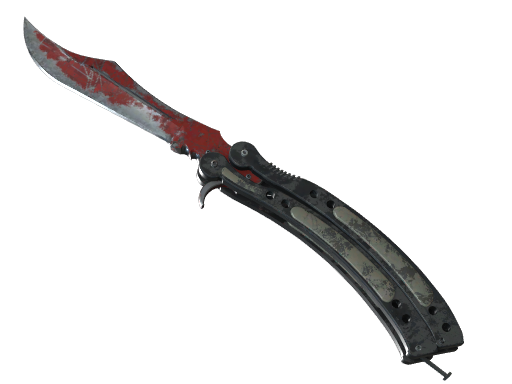 Buy CS2 knife ★ StatTrak™ Butterfly Knife | Crimson Web (Battle-Scarred) skin