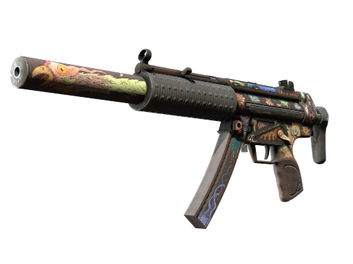 Buy CS2 smg StatTrak™ MP5-SD | Necro Jr. (Battle-Scarred) skin