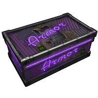 Buy Rust large wooden box Neon Armor Storage skin