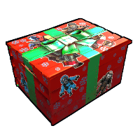 Buy Rust wooden box Festive Stickered Storage Box skin