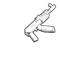 Buy Rust ak47u Comics AR skin