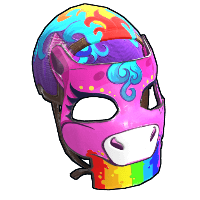 Buy Rust metal facemask Rainbow Pony Mask skin