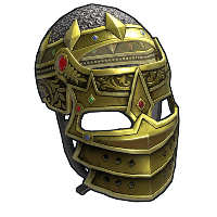 Buy Rust metal facemask Gold Lord Facemask skin