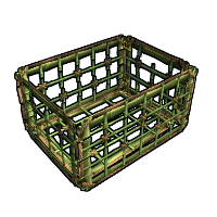 Buy Rust wooden box Bamboo Cage skin