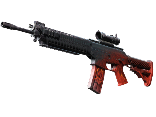 Buy CS2 rifle StatTrak™ SG 553 | Darkwing (Well-Worn) skin