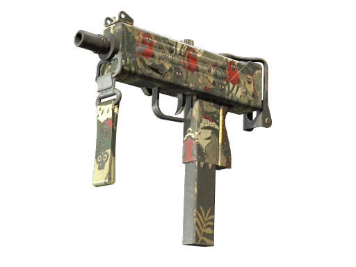 Buy CS2 smg StatTrak™ MAC-10 | Monkeyflage (Battle-Scarred) skin