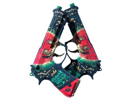 Buy CS2 pistol Dual Berettas | Melondrama (Field-Tested) skin