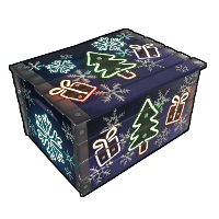 Buy Rust wooden box Neon Christmas Small Box skin