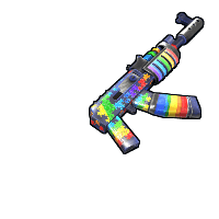 Buy Rust ak47u Rainbow AR skin