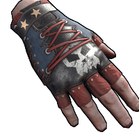 Buy Rust burlap gloves Punkish Gloves skin