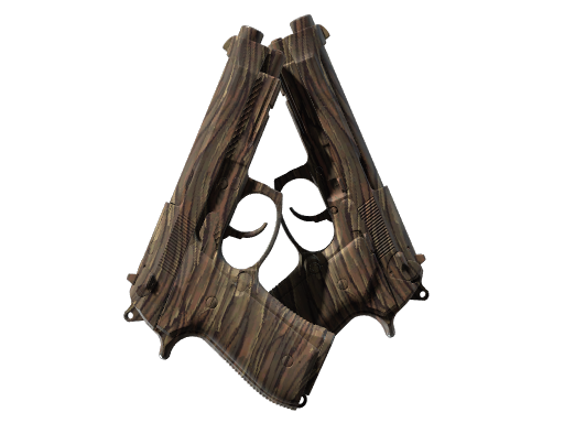 Buy CS2 pistol Dual Berettas | Drift Wood (Minimal Wear) skin