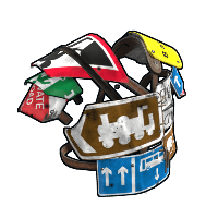 Buy Rust roadsign jacket British Sign Vest skin