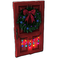 Buy Rust wooden door Christmas Wooden Door skin