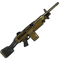Buy Rust weapon Black Gold M249 skin