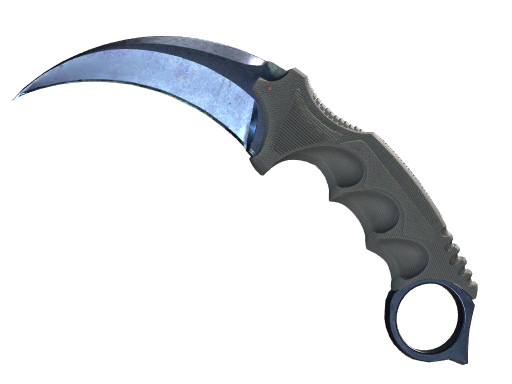 Buy CS2 knife ★ Karambit | Blue Steel (Battle-Scarred) skin