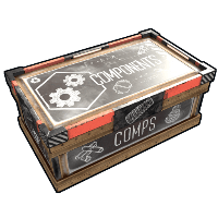 Buy Rust large wooden box Scientific Components Storage skin
