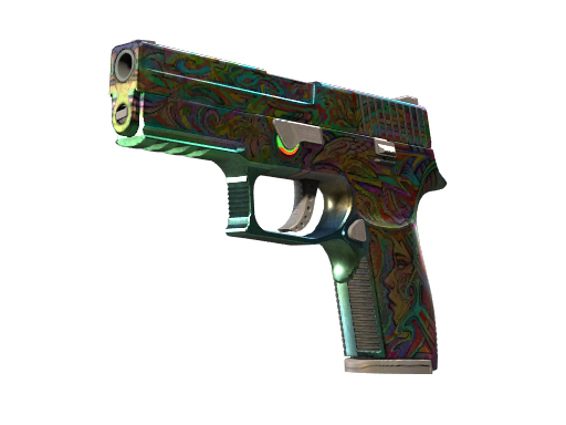 Buy CS2 pistol StatTrak™ P250 | Visions (Well-Worn) skin