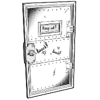 Buy Rust armored metal door Comics Armored Door skin