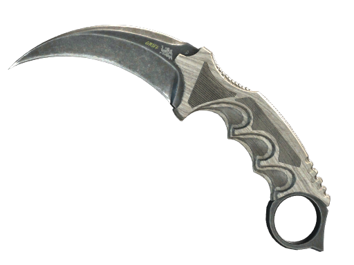Buy CS2 knife ★ StatTrak™ Karambit | Black Laminate (Field-Tested) skin
