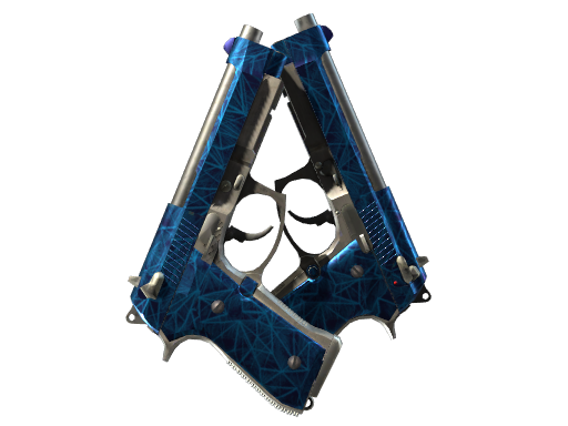 Buy CS2 pistol Dual Berettas | Cobalt Quartz (Factory New) skin
