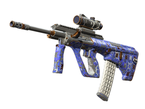 Buy CS2 rifle AUG | Lapis Lazuli (Battle-Scarred) skin