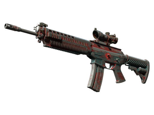 Buy CS2 rifle Souvenir SG 553 | Fallout Warning (Battle-Scarred) skin