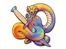 Buy CS2 sticker Sticker | Coiled Strike (Holo) skin