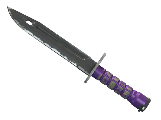 Buy CS2 knife ★ Bayonet | Ultraviolet (Well-Worn) skin