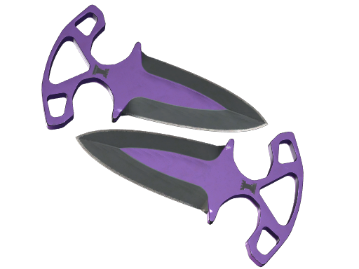 Buy CS2 knife ★ StatTrak™ Shadow Daggers | Ultraviolet (Well-Worn) skin