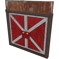 Buy Rust misc Red Barn Double Door skin