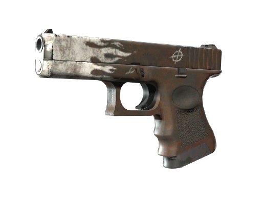 Buy CS2 pistol StatTrak™ Glock-18 | Oxide Blaze (Well-Worn) skin